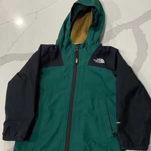 The North Face Forest Green and Black Hooded Jacket
